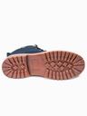 Ombre Clothing Dunkelblaue Herren Winterstiefeletten Ombre Clothing