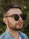 VEYREY Schwarze unisex VeyRey Vethelthus Sonnenbrille