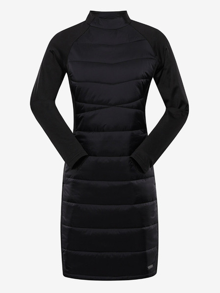 ALPINE PRO Schwarzes Damen-Winter-Hi-Thermo-Kleid ALPINE PRO OMERA