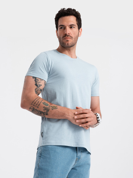 Ombre Clothing Hellblaues Herren-T-Shirt Ombre Clothing