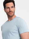 Ombre Clothing Hellblaues Herren-T-Shirt Ombre Clothing