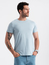 Ombre Clothing Hellblaues Herren-T-Shirt Ombre Clothing