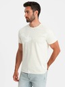 Ombre Clothing Cremefarbenes gemustertes Herrenhemd Ombre Kleidung