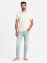 Ombre Clothing Cremefarbenes gemustertes Herrenhemd Ombre Kleidung