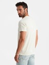 Ombre Clothing Cremefarbenes gemustertes Herrenhemd Ombre Kleidung