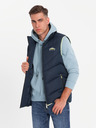 Ombre Clothing Herren Steppweste mit Neon-Akzenten Ombre Clothing
