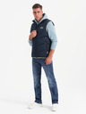 Ombre Clothing Herren Steppweste mit Neon-Akzenten Ombre Clothing