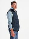 Ombre Clothing Herren Steppweste mit Neon-Akzenten Ombre Clothing