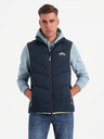 Ombre Clothing Herren Steppweste mit Neon-Akzenten Ombre Clothing