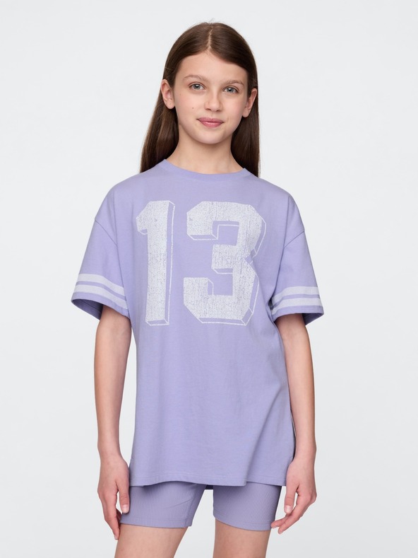 GAP Mädchen-Oversize-T-Shirt Varsity GAP