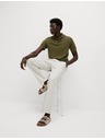 Marks & Spencer Knitted polo shirt with high cotton content Marks & Spencer green