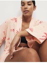 Marks & Spencer Crinkled wrap bathrobe with high cotton content Marks & Spencer pink