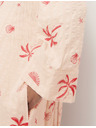 Marks & Spencer Crinkled wrap bathrobe with high cotton content Marks & Spencer pink