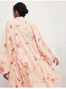 Marks & Spencer Crinkled wrap bathrobe with high cotton content Marks & Spencer pink
