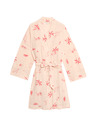 Marks & Spencer Crinkled wrap bathrobe with high cotton content Marks & Spencer pink