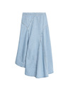 Marks & Spencer Denim Maxi Asymmetrical Skirt with Accentuated Waist Marks & Spencer navy blue