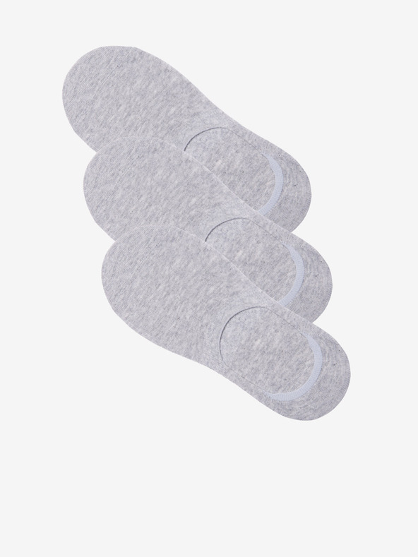 Ombre Clothing Drei Paar hellgraue Socken für Herren von Ombre Clothing