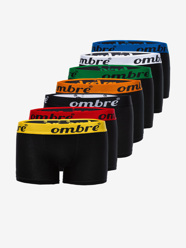 Ombre Clothing Schwarze Herren Boxershorts - 7er-Pack Ombre Clothing U157