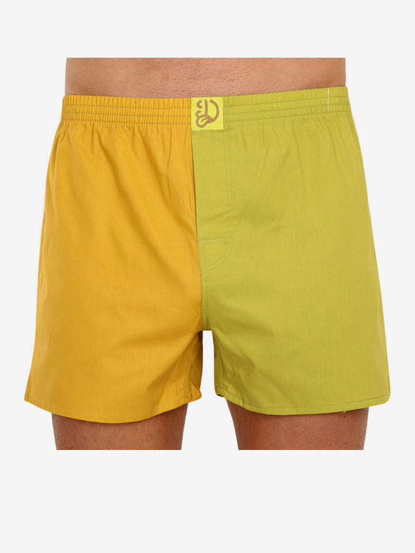 Dedoles Gelbe und grüne Dedoles-Shorts für Männer