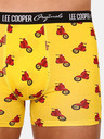 Lee Cooper Fünfer-Set gemusterter Herren-Boxershorts in Gelb, Schwarz und Blau von Lee Cooper