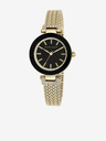 Anne Klein Damenuhr in gold und schwarz Anne Klein