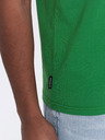 Ombre Clothing Grünes Herren-Basic-Shirt Ombre Clothing