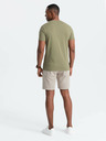 Ombre Clothing Grünes bedrucktes Herrenhemd Ombre Clothing