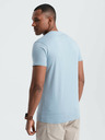 Ombre Clothing Hellblaues Herren-T-Shirt mit San Francisco-Aufdruck Ombre Clothing