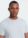 Ombre Clothing Hellgraues Herren Basic T-Shirt Ombre Clothing