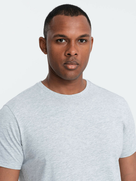 Ombre Clothing Hellgraues Herren Basic T-Shirt Ombre Clothing