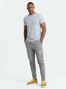Ombre Clothing Hellgraues Herren Basic T-Shirt Ombre Clothing