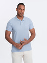 Ombre Clothing Hellblaues Herren-Basic-Poloshirt Ombre Clothing