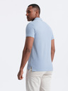 Ombre Clothing Hellblaues Herren-Basic-Poloshirt Ombre Clothing