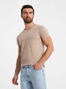 Ombre Clothing Graues Herren T-Shirt aus Baumwolle mit Rundhalsausschnitt Ombre Clothing