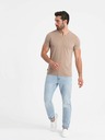 Ombre Clothing Graues Herren T-Shirt aus Baumwolle mit Rundhalsausschnitt Ombre Clothing