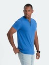 Ombre Clothing Blaues Herren T-Shirt mit Rundhalsausschnitt Ombre Clothing