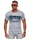 Edoti Herren-T-Shirt mit Aufdruck – grau EDOTI