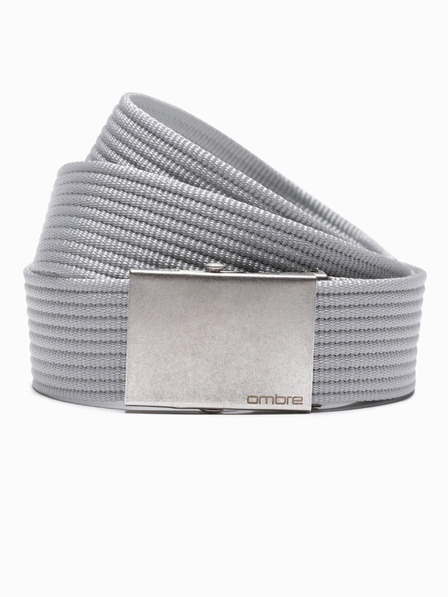 Ombre Clothing Herren-Gürtel aus Stoff - Grau A029 Ombre Clothing