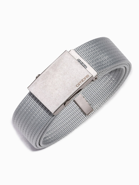 Ombre Clothing Herren-Gürtel aus Stoff - Grau A029 Ombre Clothing