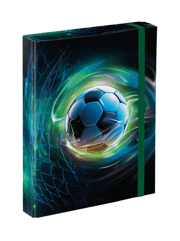 BAAGL  Blaue Mappen für Schulhefte A5 Baagl Football ball