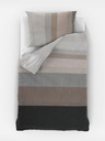 Kvalitex Klassische Baumwollbettwäsche DELUX 140x200, 70x90cm NEPTUNE braun
