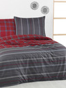 Kvalitex Erweiterte Baumwollbettwäsche DELUX 140x220, 70x90cm CAMPUS grau