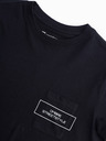 Ombre Clothing Herren T-Shirt aus Baumwolle mit Ombre-Taschenaufdruck Ombre Streetstyle Ombre Kleidung