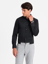Ombre Clothing Herren-Satinhemd Ombre Clothing SLIM FIT V4 OM-SHOS-0176