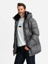Ombre Clothing Lange Herrenjacke mit Taschen Ombre Clothing