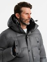 Ombre Clothing Lange Herrenjacke mit Taschen Ombre Clothing
