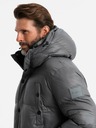 Ombre Clothing Lange Herrenjacke mit Taschen Ombre Clothing