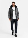 Ombre Clothing Lange Herrenjacke mit Taschen Ombre Clothing