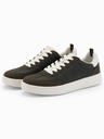 Ombre Clothing Herren Oldschool Turnschuhe mit dicken Sohlen Dunkelbraun Ombre Kleidung