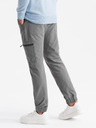 Ombre Clothing Herren-Jogginghose mit Taschen und Aufdruck grau Ombre Kleidung